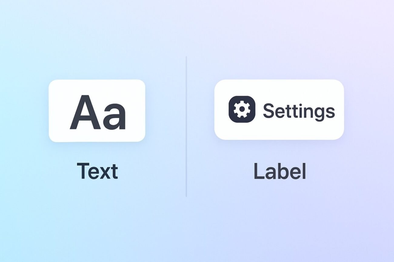 SwiftUI Text vs Label