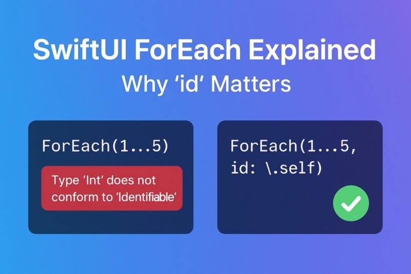 Understanding ForEach in SwiftUI: Why You Need an id